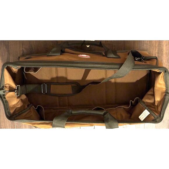 Bucket Boss Gatemouth 24"Long Boy Polyester Tool Bag, Brown & Green-NWT - Picture 9 of 14